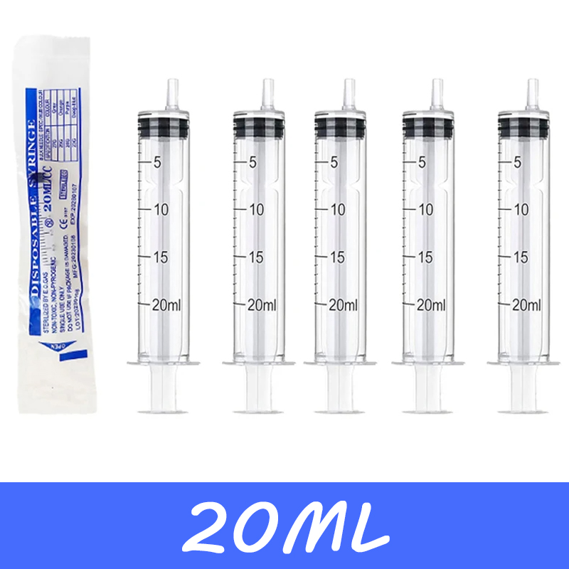Health Wellness Solutions - Jeringas de Plástico de 20 ml,