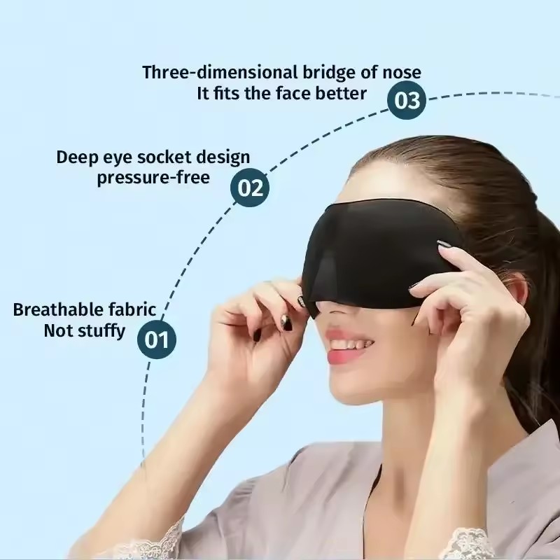 Sleep Eye Mask 3D - Antifaz para Dormir de Lado, 1