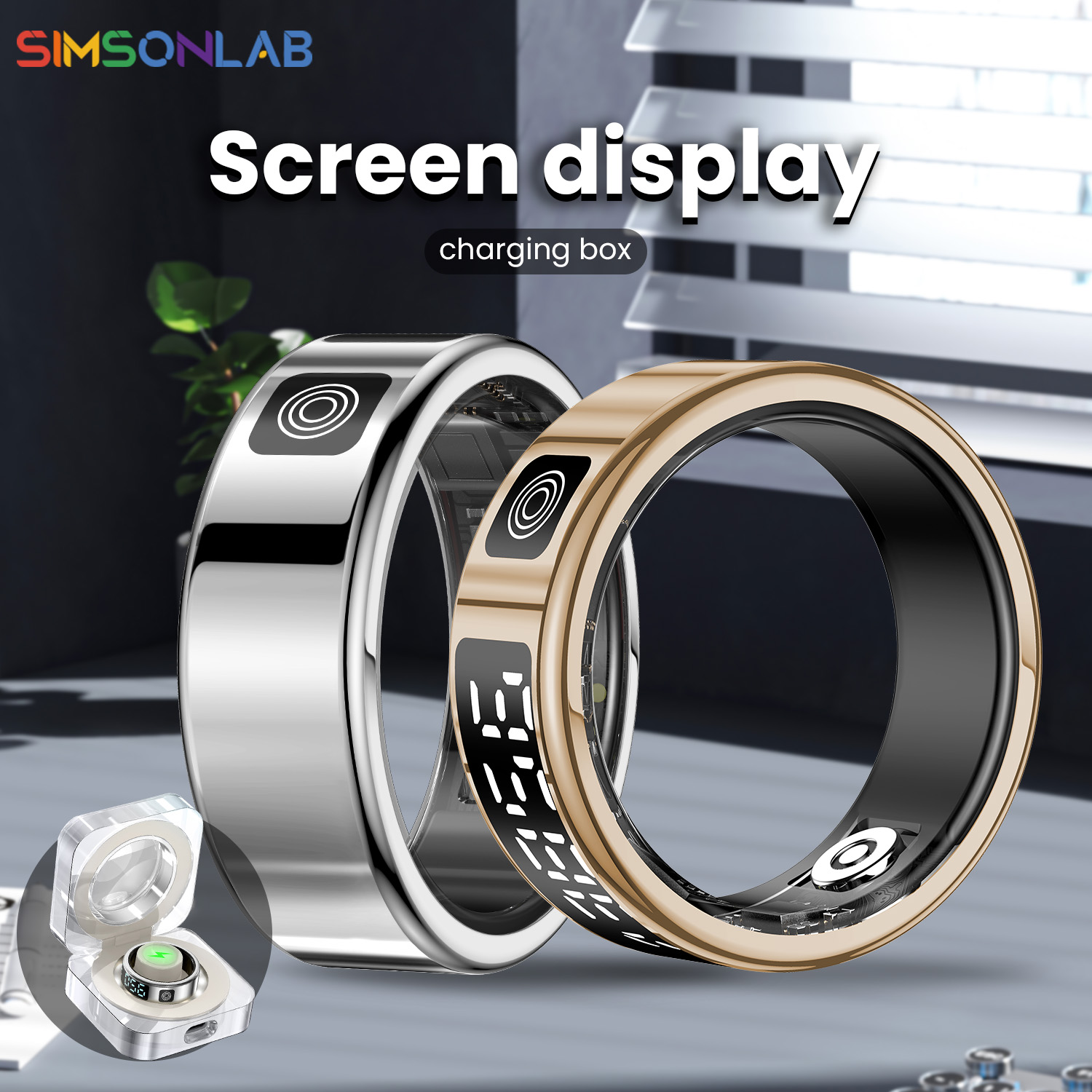 Women'S Health & Wellness Center - Nuevo anillo inteligente SR08 pantalla LED
