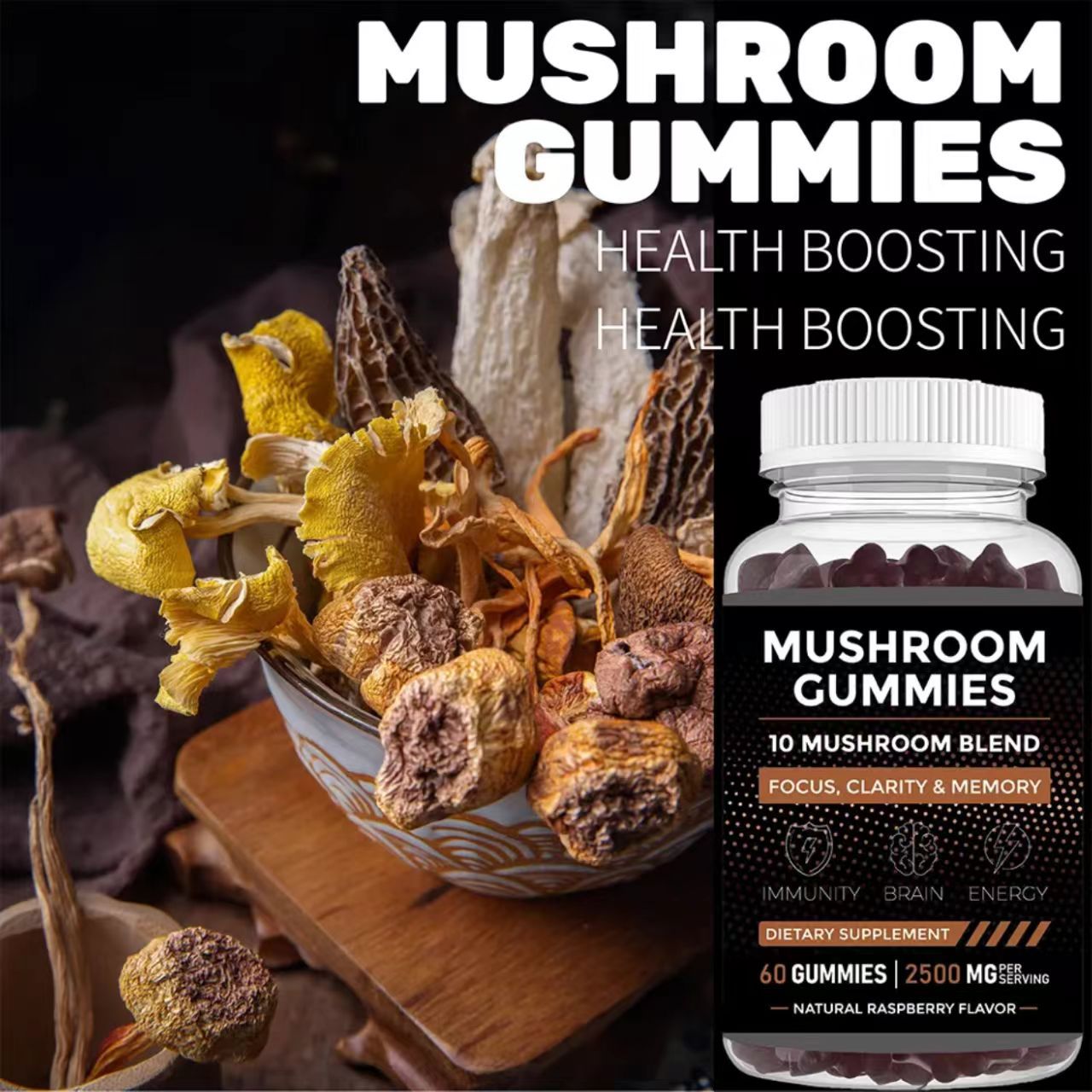 Health Wellness Gummies - Gomitas de hongos que favorecen la