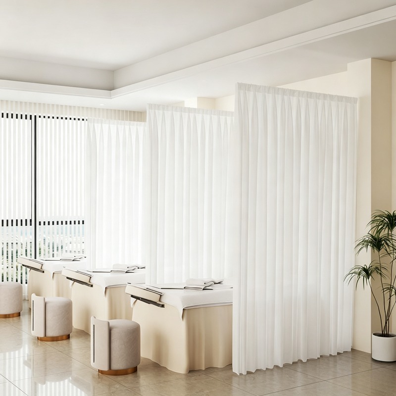 Cortina de Privacidad Curva en - Health Wellness Center reseña y precio