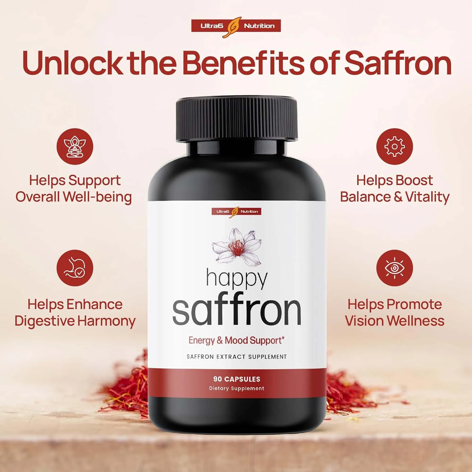 Cápsulas de extracto de azafrá - Health And Wellness Promotion reseña y precio