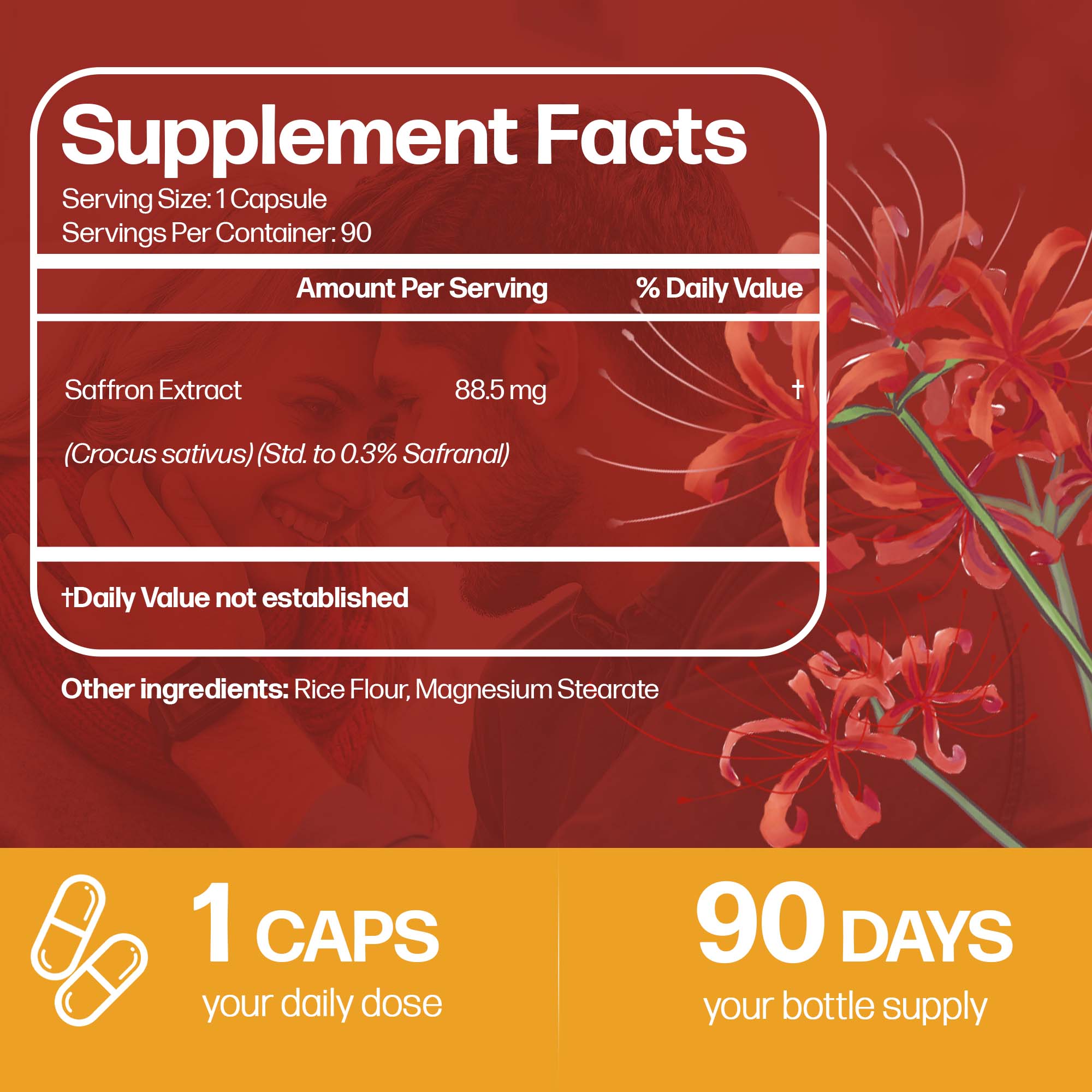 Cápsulas de extracto de azafrá - Health And Wellness Promotion reseña y precio