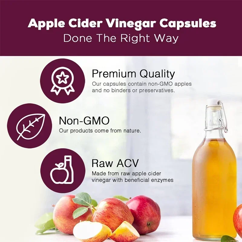 Cápsulas de vinagre de sidra d - Health And Wellness Promotion reseña y precio