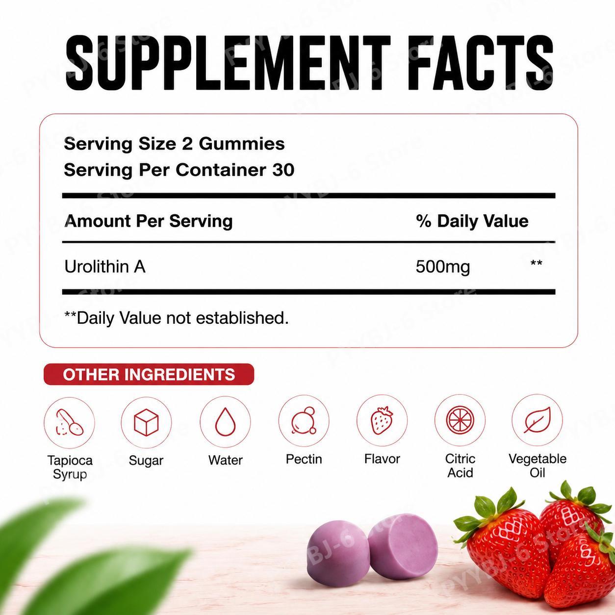 Gomitas Docteat Urolithin A, A - Health Wellness Gummies reseña y precio