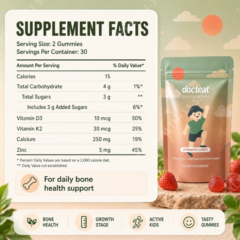Gomitas de Calcio para Niños c - Health Wellness Gummies reseña y precio