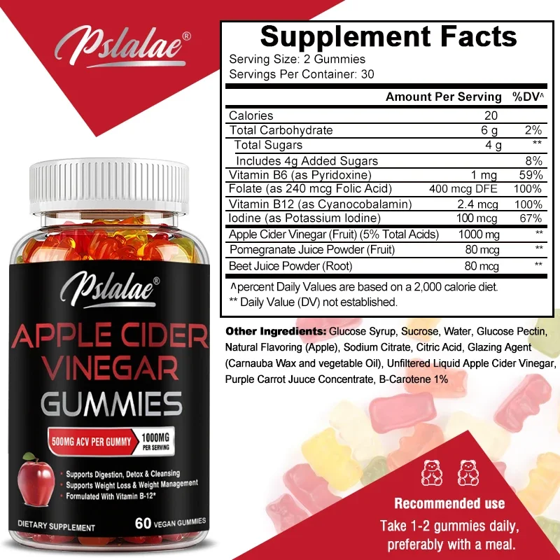 Gomitas de vinagre de sidra de - Health Wellness Gummies reseña y precio