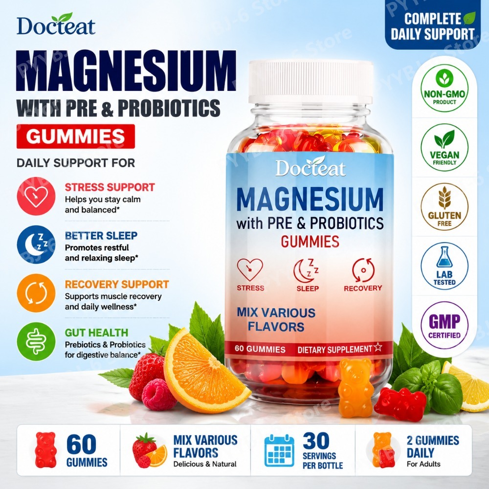 Gomitas de Magnesio con Prebió - Health Wellness Gummies reseña y precio