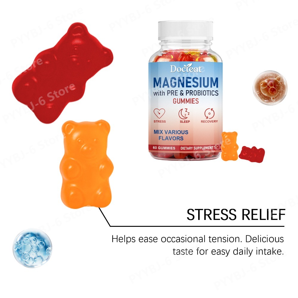 Gomitas de Magnesio con Prebió - Health Wellness Gummies reseña y precio