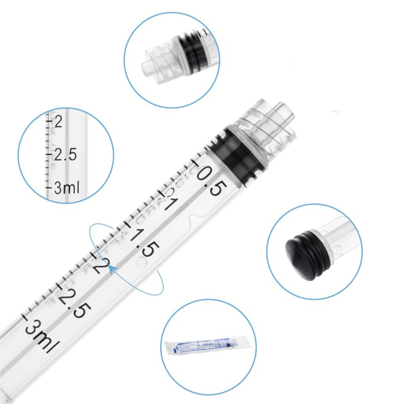 Jeringas Luer Lock de 3 ml, 20 - Health Wellness Solutions reseña y precio
