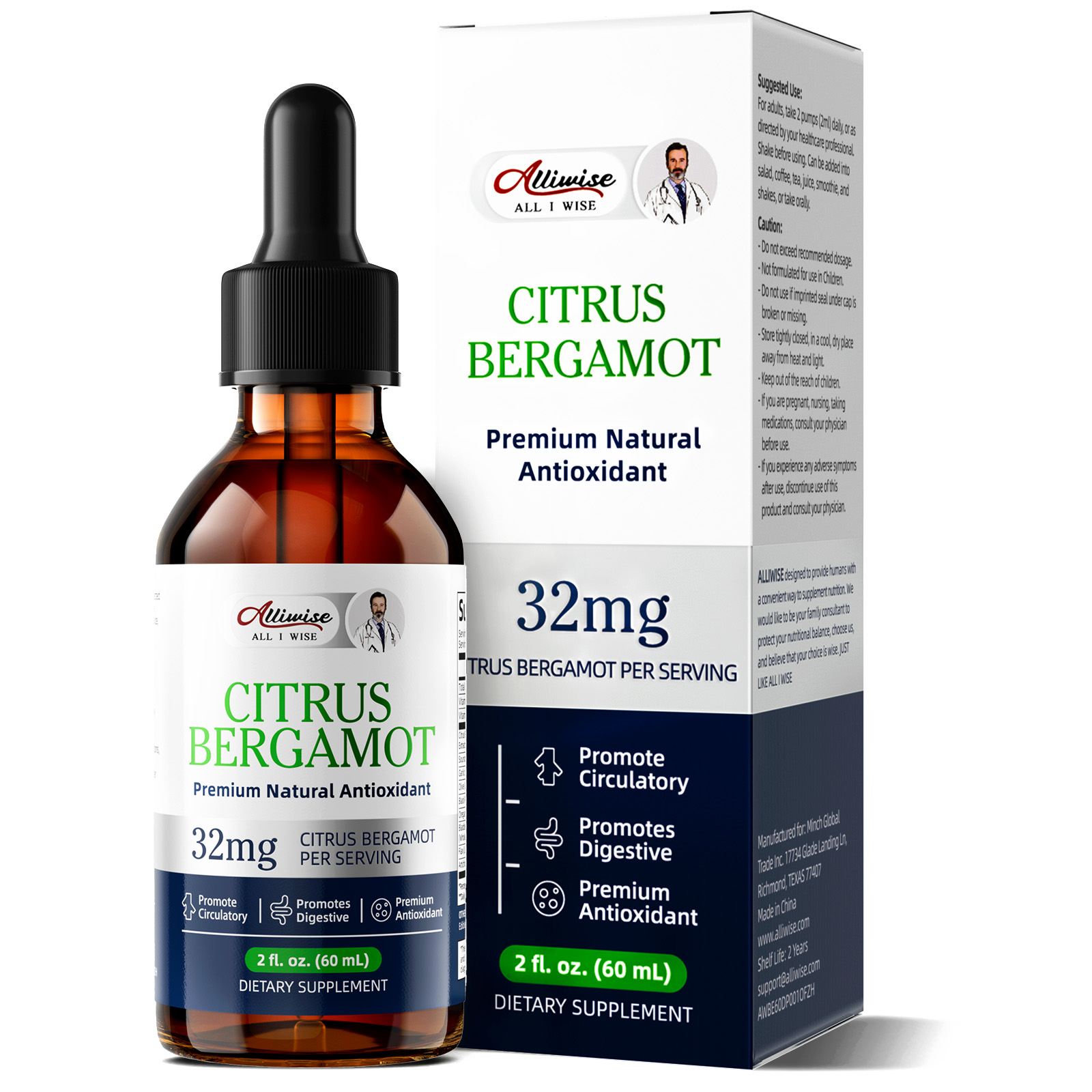 Gotas de Extracto de Bergamota - Health And Wellness Promotion reseña y precio